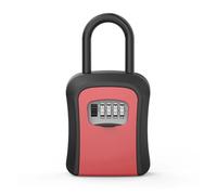 Caja fuerte portátil impermeable con llave de 4 dígitos combinada, cerradura secreta para exteriores, hogar y escuela.