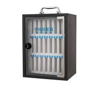 Caja fuerte portátil para teléfono y llaves con cerradura con código y asa, ideal para almacenamiento escolar, aula, oficina, solución de seguridad compacta (48)