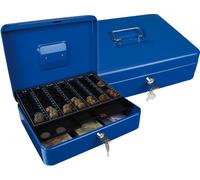 Caja fuerte Q-Connect con bandeja para monedas 300X90X240 mm Azul