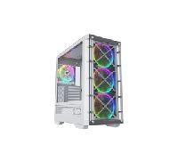 Nfortec DRACO X A-RGB Torre ATX 4 Ventiladores Cristal Templado USB 3.2 Soporte GPU Blanca