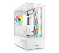 Caja Gaming ATX Sharkoon AK6 TGV 4xVent 120mm 2xUSB sin Fuente Blanco