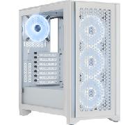 Caja ATX iCUE 4000D Airflow RGB Vidrio templado (Blanco) - CORSAIR