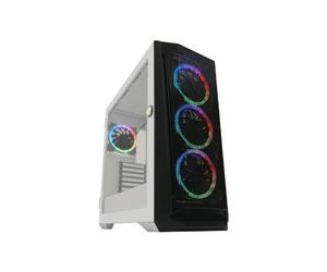 Caja Gaming - LC-Power - 805BW Holo-1X - Blanco - RGB - ATX