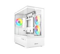 CAJA GAMING SHARKOON MK6 RGC MICRO ATX BLANCO 3XVENT 120MM 2XUSB SN FUENTE