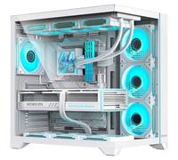 Hiditec H3 | Caja PC Gaming ATX | USB-C | Ventilador ARGB | BTF | Blanca