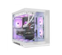 NOX Xtreme Products Hummer Astra Neo White - Semitorre ATX | M-ATX | ITX, Cristal Templado panorámico Frameless, Espacio para 9 Ventiladores, gráficas hasta 400mm, USB-C y USB 3.0, Color Blanco