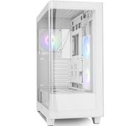 Caja PC NOX Hummer ETHER Semitorre Gaming Cristal Curvo ATX USB-C Blanco