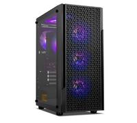 NOX Xtreme Products Infinity Beta - Semitorre M-ATX ITX, Ventana Lateral Cristal Templado, Frontal Mesh, Espacio para 8 Ventiladores, Compatible con gráficas de hasta 300mm, USB 3.0, Color Negro
