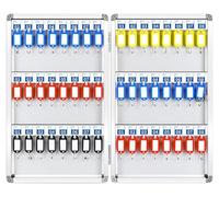 Caja grande de almacenamiento de llaves con cerradura de llave, gabinete de llaves resistente para la escuela y bienes raíces, solución de almacenamiento de llaves de seguridad para máxima protección