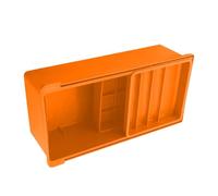 Caja grande de herramientas de bobina de costura de 3 capas con compartimentos, contenedor de almacenamiento espacioso de fácil acceso para suministros de costura, organizador de bobinas, caja de