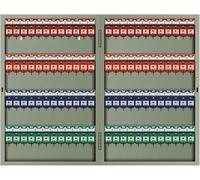 Caja grande para llaves montada en la pared para almacenamiento en el hogar, elegante armario gris para llaves, 38 x 5,2 x 59 cm, soporte seguro esencial para la organización del hogar