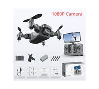 (Caja gris 1080P) KY905 Mini dron cuadricóptero con control remoto RC plegable FPV para fotografía aérea