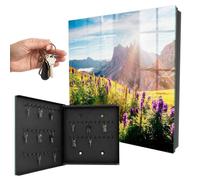 Caja guardallaves 30x30 cm Idilio de montaña Puerta Izquierda Negro