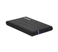 Caja HDD 2.5" SATA3 USB 3.0, Color Negra, Ideal para almacenar y Transportar Discos Duros externos con Alta Velocidad de Transferencia.