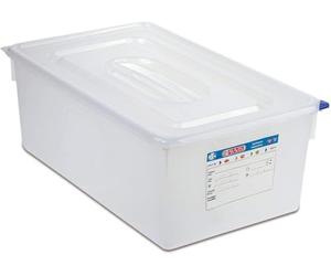 Caja Hermética Gastronorm GN 1/1 28 L con Tapa - 53x32x20 cm - Contenedor Alimentario Profesional para Hostelería - Recipiente de Conservación para Cocina Industrial y Catering