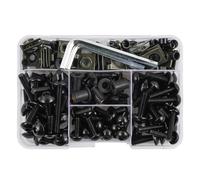 Caja herramientas 190 Uds Tornillos De Carenado De Motocicleta Tornillo De Clip De Sujeción Para YZF R1 R15 R25 R3 R6 R125 R15 R25 MT03 MT07 MT09 MT10 FZ07 FZ09(Negro)