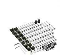 Caja herramientas Accesorios De Motocicleta Kit Completo De Tornillos De Carenado Tornillos Tuercas Para GSXR 600 750 1000 K1 K2 K3 K4 K5 K6 K7 K8 K9 K10(Plata)