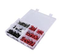 Caja herramientas Accesorios Para Motocicleta, Tornillos De Carenado Personalizados, Kit Completo De Tornillos De Parabrisas, 198 Piezas Para YZF R6 R1(rojo)