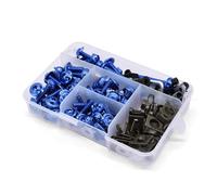 Caja herramientas Accesorios Para Motocicleta, Tornillos De Carenado Personalizados, Kit Completo De Tornillos De Parabrisas, 175 Piezas Para YZ80 YZ85 YZ 80 85(Blu)