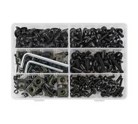 Caja herramientas Accesorios para motocicleta, tornillos de carenado personalizados, Kit completo de tornillos de parabrisas, 253 piezas para S1000R S1000RR HP4(Negro)