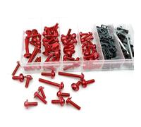 Caja herramientas Clip De Sujeción De Tornillo De Tuerca De Carenado De Parabrisas De Aluminio De Motocicleta Para Kx250 Kx250F Kx85 Kxf250 Zzr250(rojo)