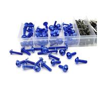 Caja herramientas Clip De Sujeción De Tornillo De Tuerca De Carenado De Parabrisas De Aluminio De Motocicleta Para Kx250 Kx250F Kx85 Kxf250 Zzr250(Blu)