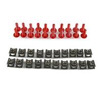 Caja herramientas Juego De Tornillos, Carenado De Parabrisas, Accesorios Modificados, Juego De Tornillos, Tuerca De Repuesto, Tuerca De Clip Para CBR900RR 1000RR(rojo)