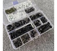 Caja herramientas Kit Completo De Tornillos De Carenado Para Motocicleta, Tuerca De Tornillos Para YZF R7 R6 R1 R3 R25 R1M R15 R125 YZ450F XT660X XT1200ZE Para SUPER TENRE(Negro)