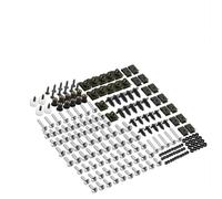 Caja herramientas Kit De Carenado De Motocicleta, Tornillos Para Cuerpo De 253 Piezas Para Z1000 Z250 Z400 Z650 Para Ninja 250R 300 500 650 ZX10R ZX14R 6R 7R 9R Z750 Z1000(Plata)