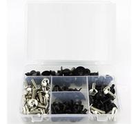 Caja herramientas Kit De Tornillos De Carenado De Motocicleta, Pernos De Carenado De Parabrisas Para Ninja ZX10R ZX-10R 2011-2014 2015 2016 2017 2018(Plata)