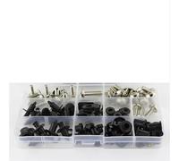 Caja herramientas Kit De Tornillos De Carenado Para Motocicleta, Carenado De Parabrisas Para CBR 600RR CBR600RR F4 1999-2007 F4i 2004-2007, Accesorios Modificados(Plata)