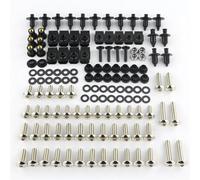 Caja herramientas Kit De Tornillos De Carenado Para Motocicleta, Pernos De Carenado De Parabrisas Para XJR 1300, 2003-2011, 2012, 2013, 2014, 2015(Plata)
