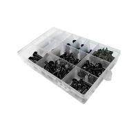 Caja herramientas Kit De Tornillos De Carenado Para Motocicleta, Pernos De Carenado Para Parabrisas Para CBR600RR CBR1000RR VFR800 VFR1200(Negro)