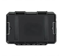 Caja Herramientas Multifuncional Outdoor, Caja de Almacenamiento Impermeable y Polvorienta para Telescopio Táctico y Radios Portátiles, Maleta Rígida de Transporte para Kits de Herramientas(Black,S)