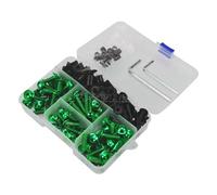 Caja herramientas Tornillo De Carenado Universal Para Motocicleta, Kit De Pernos De Resorte Para Cuerpo De Parabrisas Para VFR800 FIWI VTEC VFR1200 F VFR 800 1200 VFR1200F(Green)