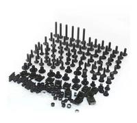 Caja herramientas Tornillos de carenado personalizados para motocicleta, tornillos de parabrisas para XLV 600 650 700 para TRANSALP NX 650 FMX 650 XRV650 TRX 300EX(Negro)