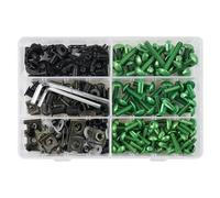 Caja herramientas Tornillos De Parabrisas De Perno De Carenado Personalizado Para Motocicleta, Para K&awasaki ZX6R ZX7R ZX9R ZX10R ZX12R ZX14R Para Ninja 650R 1000(Green)