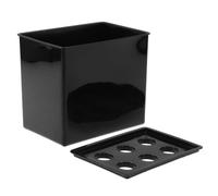 Caja Hidropónica Negra de 6 Celdas, Plástico, Luz bloqueada | Cultivo sin Suelo para Plántulas, Posicionamiento Preciso de Orificios, Uso en Investigación y Formación Agrícola