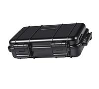 Caja impermeable, caja de almacenamiento en seco resistente a golpes, de pl¨¢stico duro con agarre protector y estuche t¨¢ctil para tel¨¦fono + espuma + manija, ideal para pesca y camping (Big-Negro)