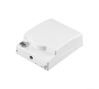 Caja impermeable con cerradura y cubierta de plástico IP55 totalmente cerrada a prueba de salpicaduras para una protección segura en varios ajustes (blanco)
