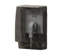 Caja impermeable de 86 puertos tipo con cierres dobles, fácil instalación, permanente para baño y cocina, placa de cubierta de enchufe