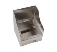 Caja impermeable de acero inoxidable para exteriores, cubierta de lluvia para interruptor tipo 86 y enchufe, para carcasa montada en superficie (hierro)