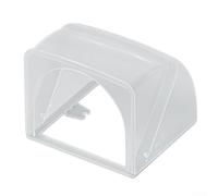 Caja impermeable para enchufes exteriores, 86 tipo ive, cubierta impermeable para electricidad, negro/blanco/naranja/plástico transparente (transparente)