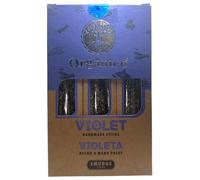 Caja Incienso Orgánico Violeta ULLAS - 12 cajitas de 25gr. - HOSTENATURA