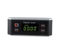Caja inclinómetro digital con regla de ángulo de pantalla LCD grande, transportador de medidor de pendiente con luz de fondo, accesorio magnético y clasificación IP54