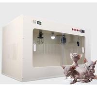 Caja incubadora para mascotas con lámpara de calor ajustable para cachorros recién nacidos, gatitos, cría y parto