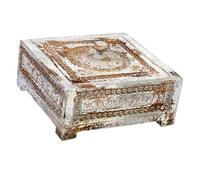 Caja-joyero alexandra house living azul gris madera de mango 19 x 10 x 19 cm