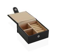 Caja-Joyero Versa Negro 10 x 5 x 10 cm - Marca: Versa - EAN: 8420327553034