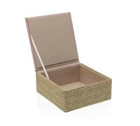 Caja-Joyero Versa Rosa Madera 15,5 x 6,8 x 15,5 cm - Marca: Versa - EAN: 8420327551894