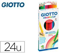 Caja Lapices Color Giotto Colors 3.0 24 Colores Mina 3 Mm